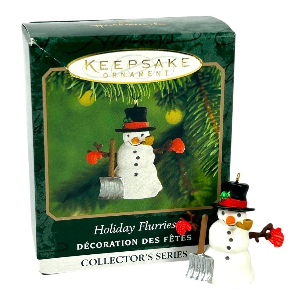 Hallmark‎ HOLIDAY FLURRIES Mini Keepsake Ornament Series #2 2000 Snowman